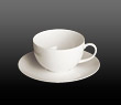 Dibbern Fine Bone China Pure - Coffee / Tea cup + saucer 0.25 l