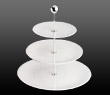 Dibbern Fine Bone China Pure - 3-tier cake stand with plates