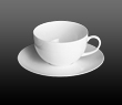 Dibbern Fine Bone China Classic - Jumbo cup + saucer 0.40 l